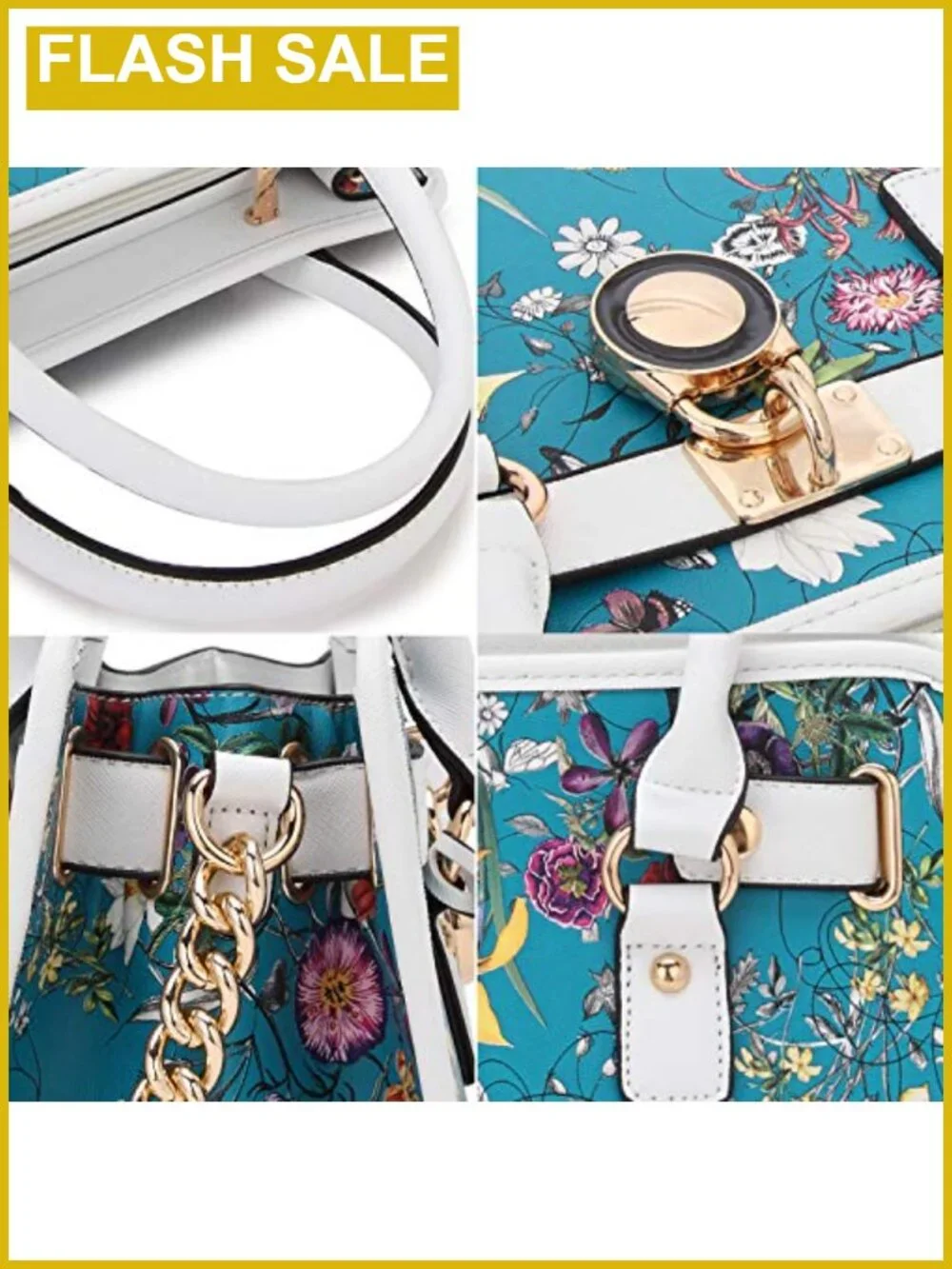 Vegan Leather Satchel Handbag with Wallet Set, Top Handle Shoulder Work Bag